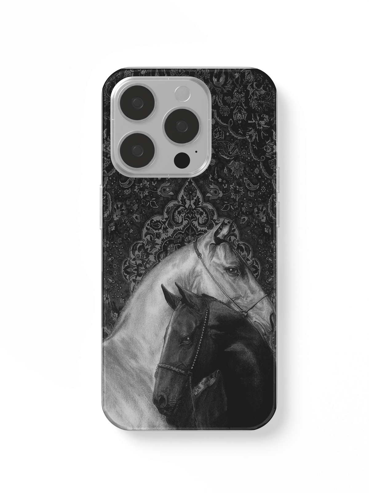 phone case black capret and horse