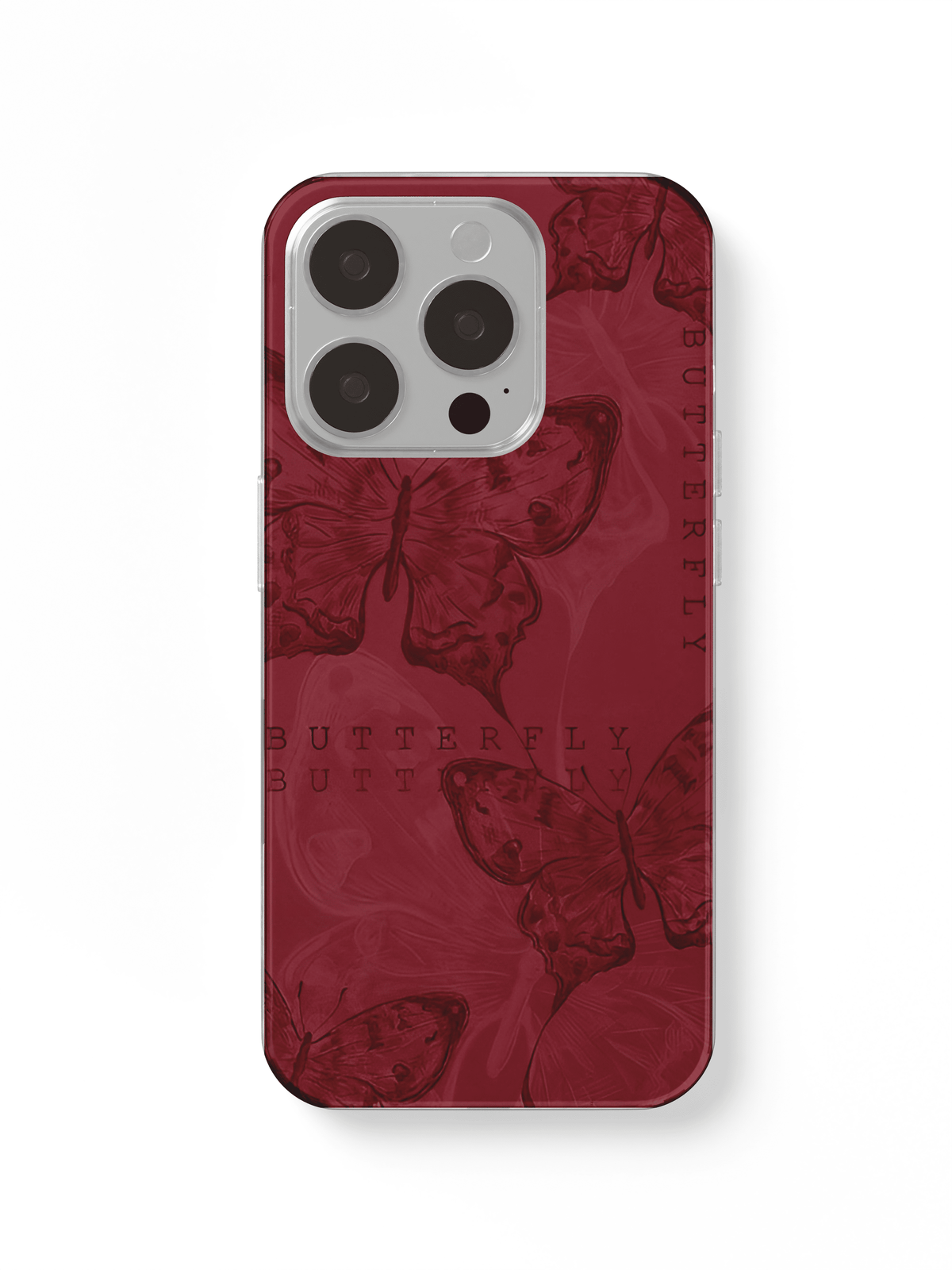 phone case butterfly red