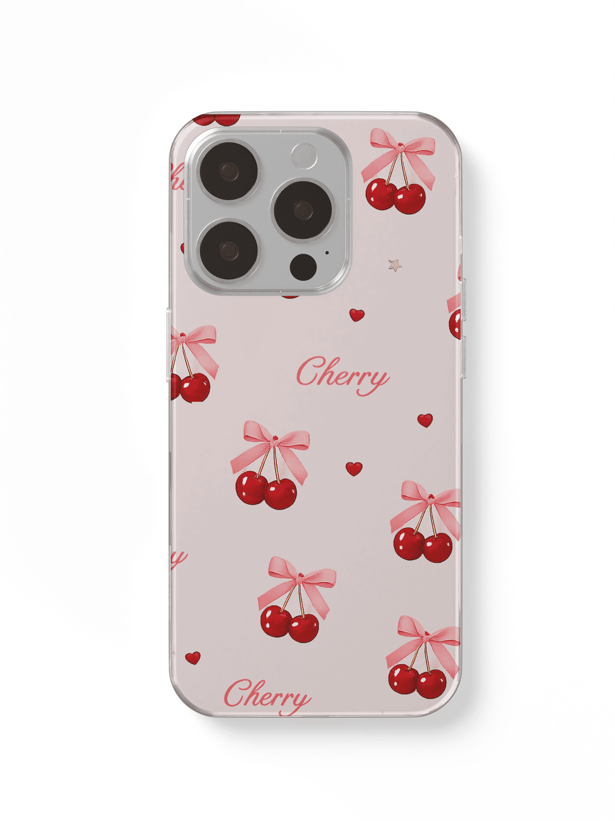 phone case cherry and hearts