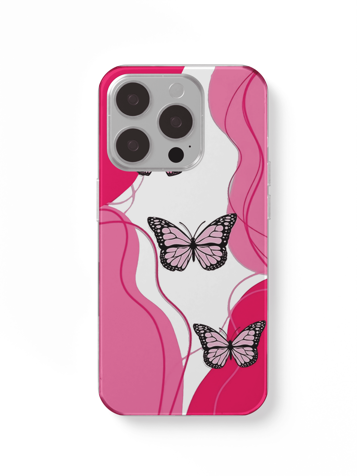 phone case cute pink butterfly