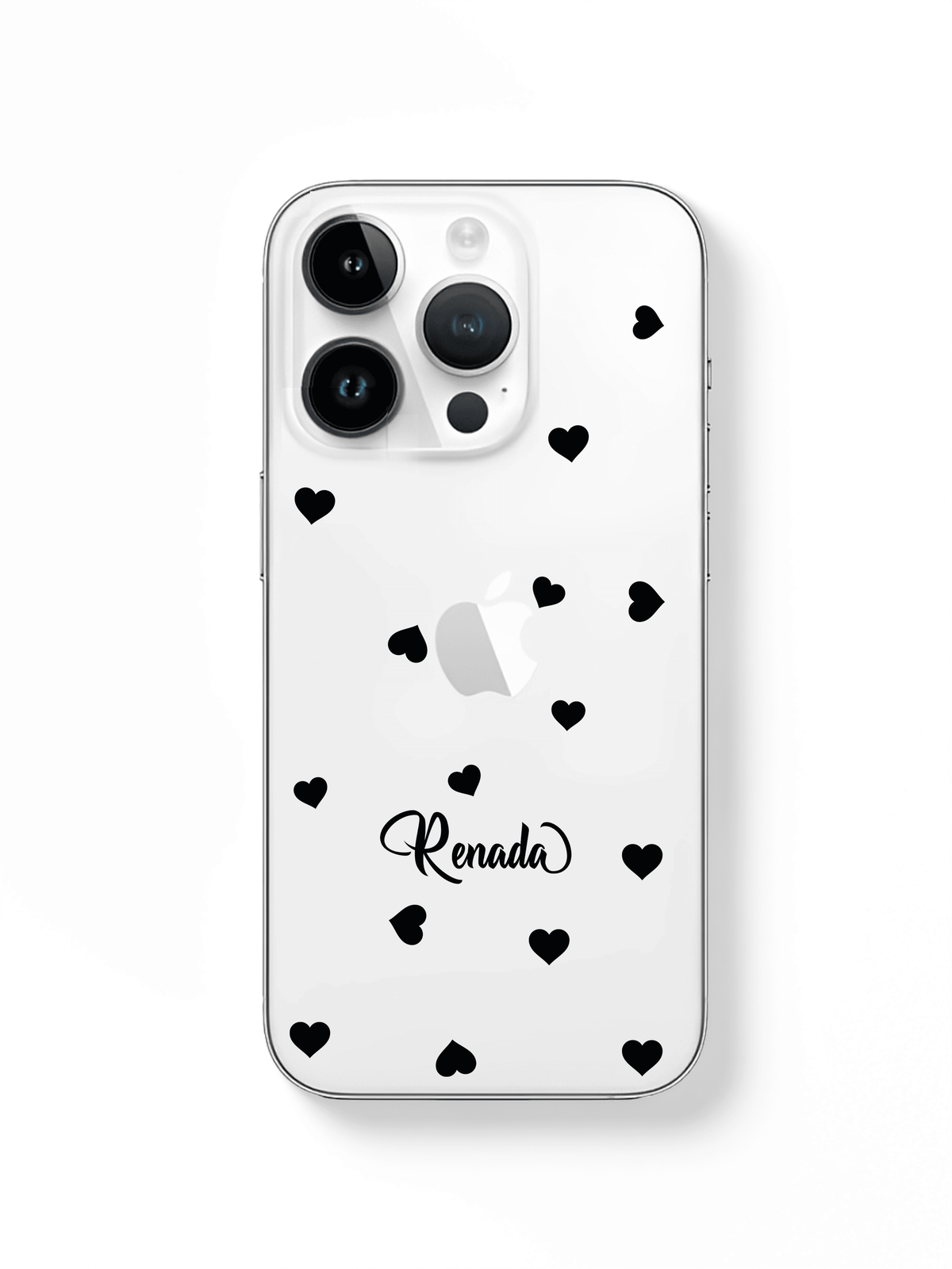 phone case heart and name