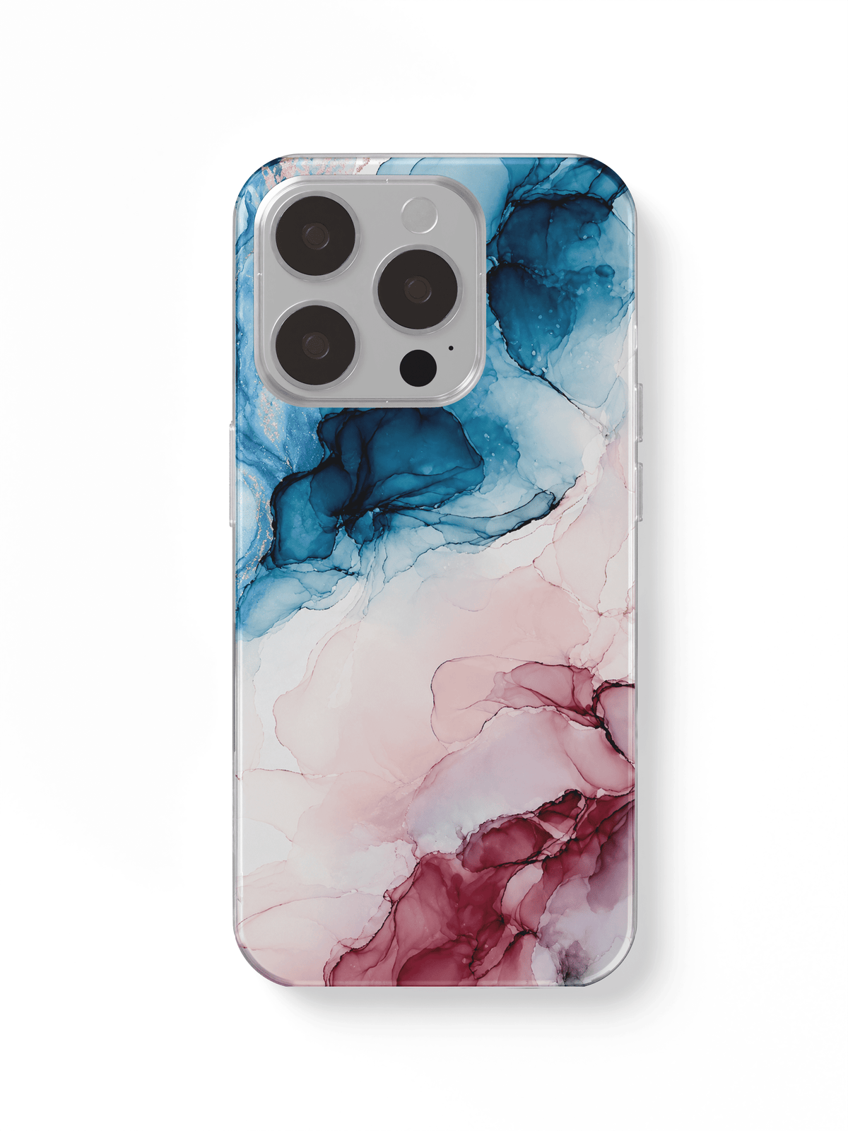phone case marble pink. and blue