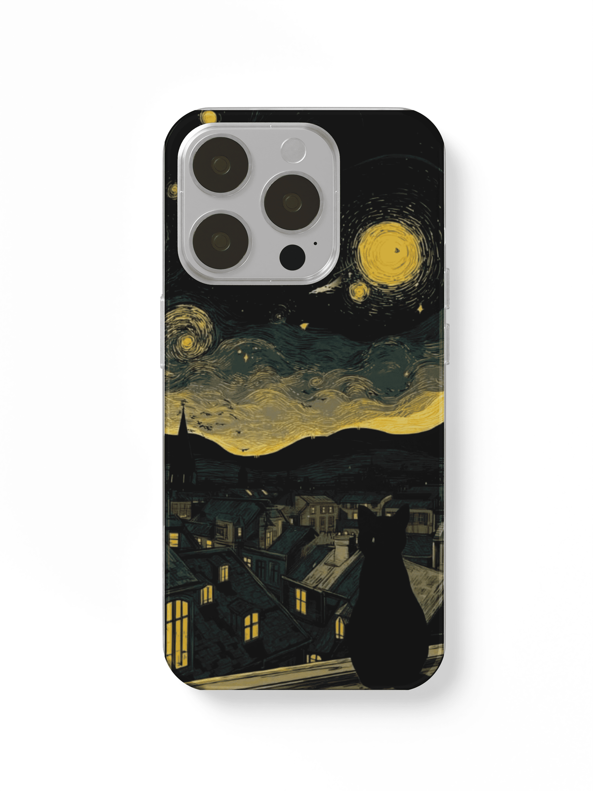 phone case art and cat