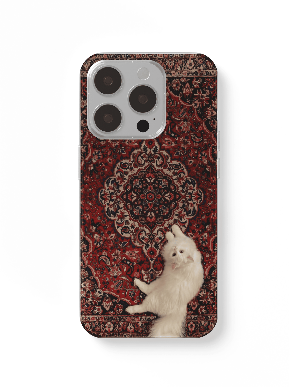 phone case carpet and cat