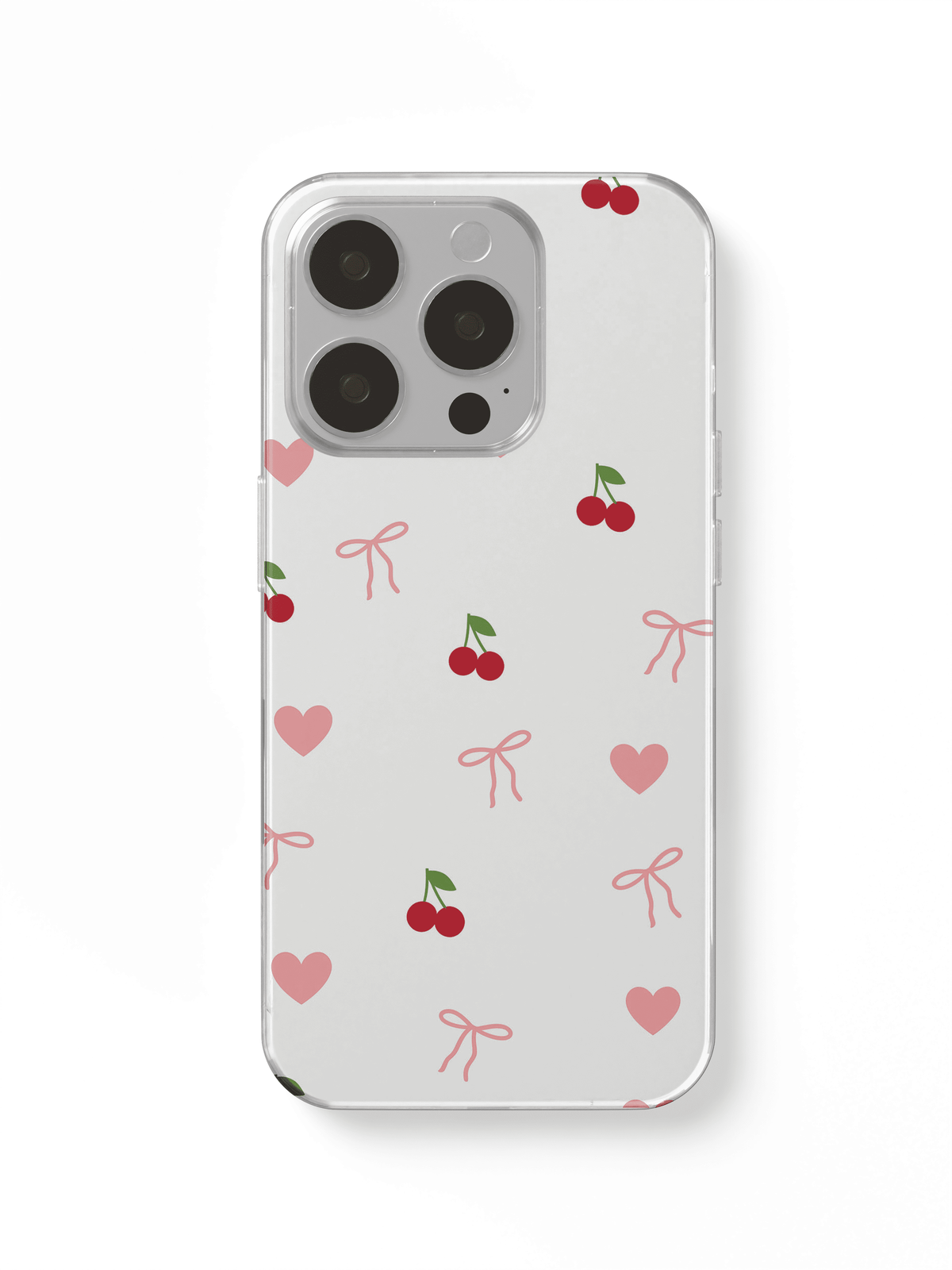 phone case cherry and heart