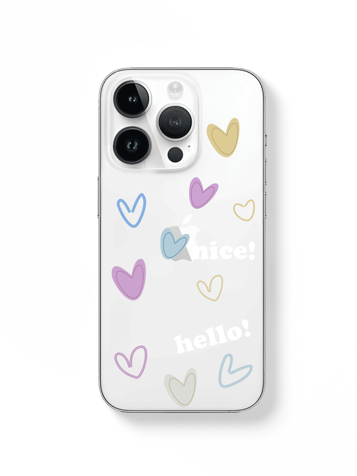 phone case text and heart